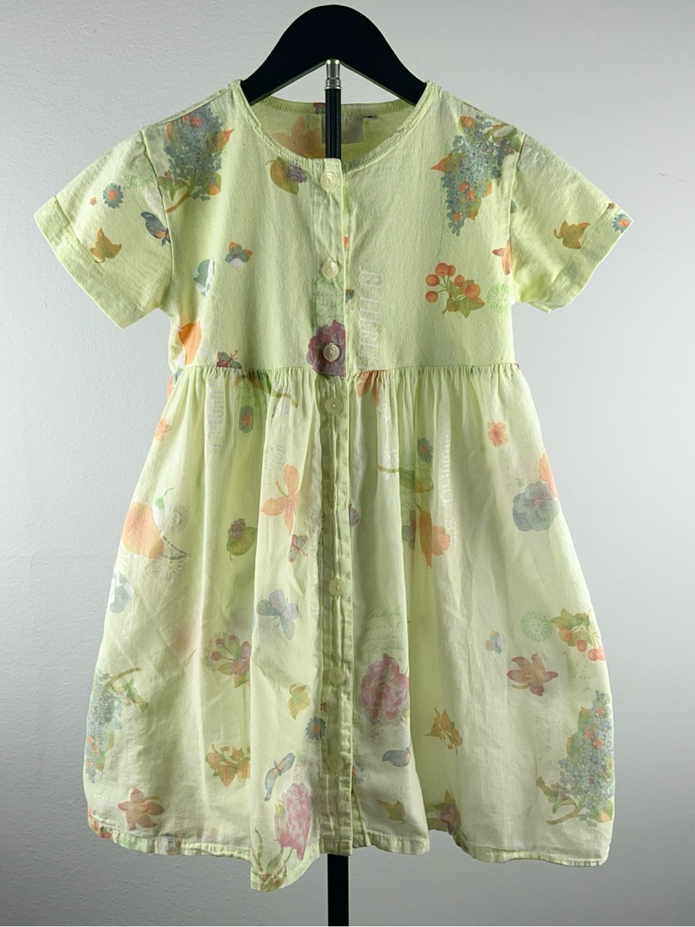 Stamp 90s Botanical Butterfly Floral Sheer Vintage Skirt Cottagecore Dress 6